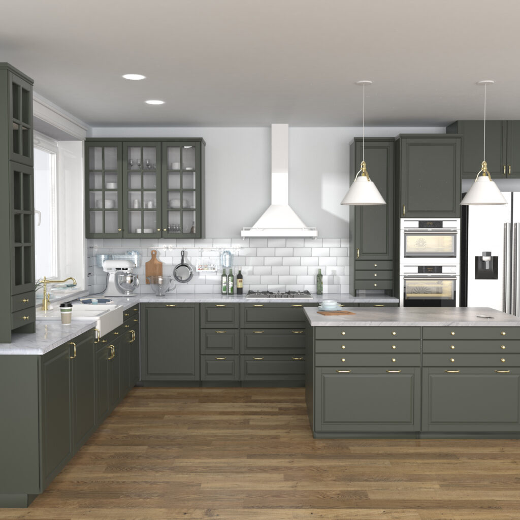 kitchen_Green_Frontview